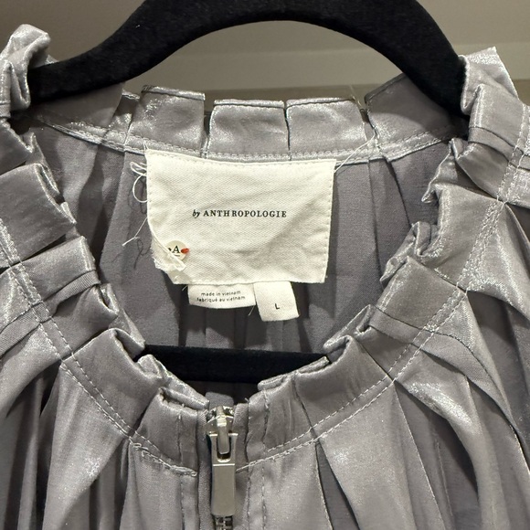 Anthropologie Icy Shine Bomber Jacket Size Large - Picture 6 of 6